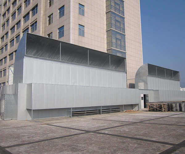 鄭州酒店熱泵機組降噪項目